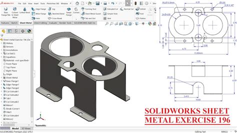 solidworks sheet metal practice exercises|solidworks sheet metal tutorials.